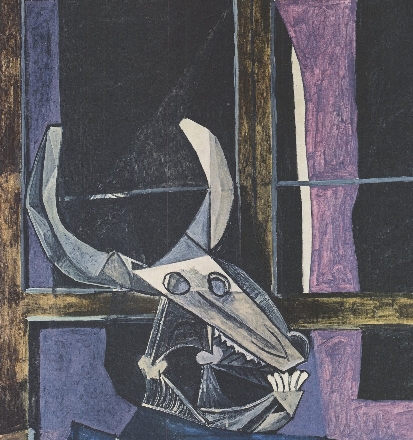 Pablo Picasso Still Life With Ox Skull " Offset Lithograph Cu