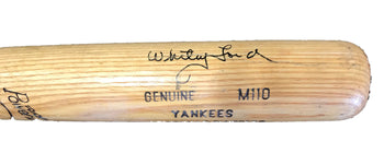 Whitey Ford Autographed Cracked Louisville Slugger Bat (Jsa)