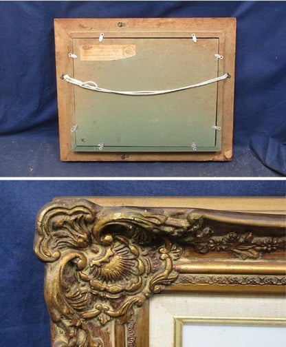 Manuel De Iigo Pueblo Castellano Original Oil Painting Spain Landscape Signed