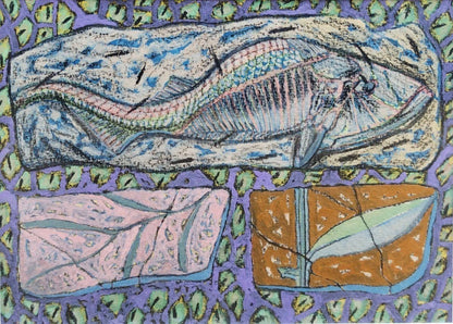 Graham Snow Small Study 1990 Gouache & Conte On Paper Galleria Grafica Tokio