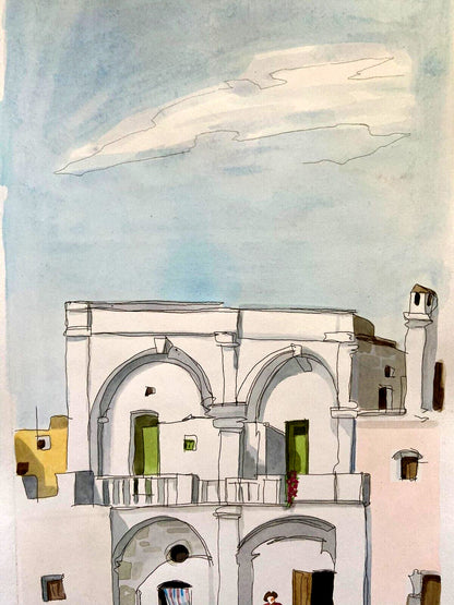 Aldo Riso 'The White House In Leuca' Hand