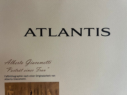 Alberto Giacometti Lithograph Coa Signed Hand Numbered In Pencil