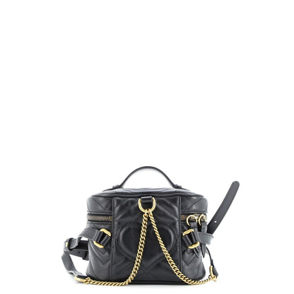 Gucci Gg Marmont Vanity Backpack Matelasse Leather Mini