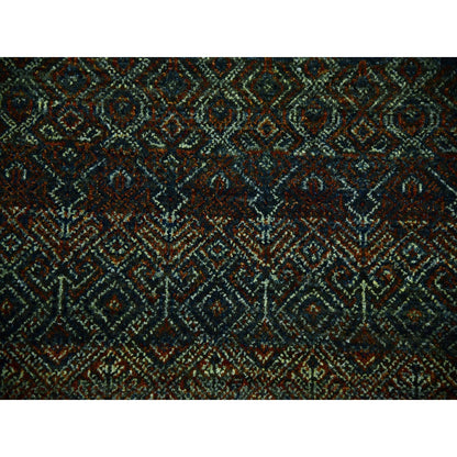 9'10"X9'10" Brown Hand Knotted Kohinoor Herrita Design Wool Round Rug