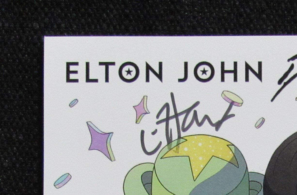 Elton John Autographed Elton & Dua "Cold Heart Pnau Remix" Cd Insert - Jsa Loa