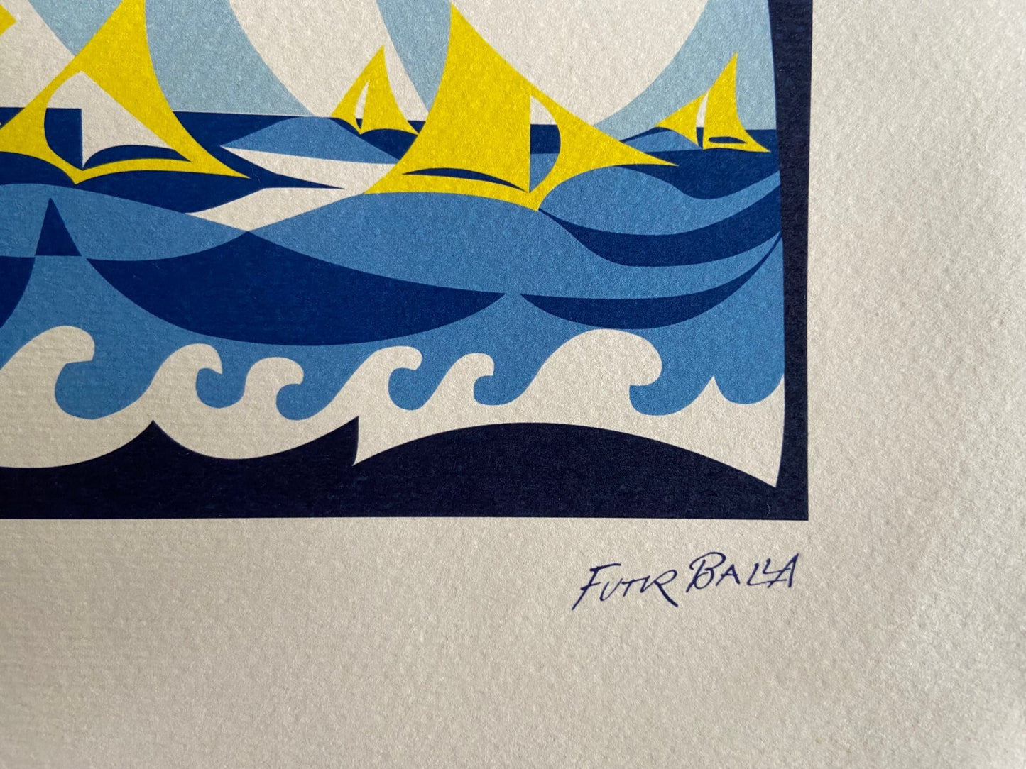 Giacomo Balla Lithograph 1968 Venice Biennale Coa