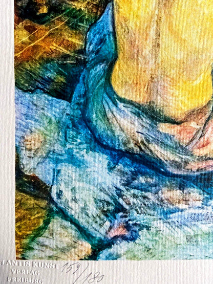 Henri De Toulouse-Lautrec Lithograph Hand Numbered Signed Coa
