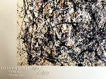 Jackson Pollock Lithograph Coa Signed Numbered By