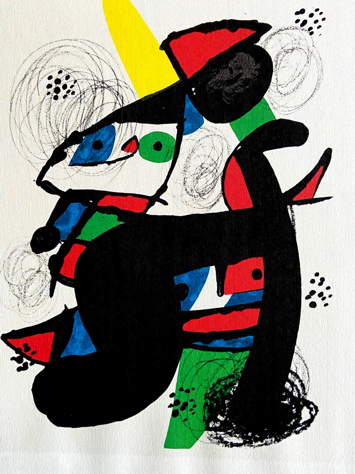 Joan Mir Lithograph Coa Certified Signed Op