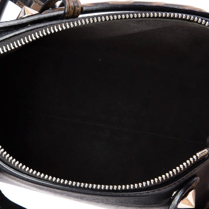 Fendi By The Way Satchel Leather With Zucca Embossed Detail Mini