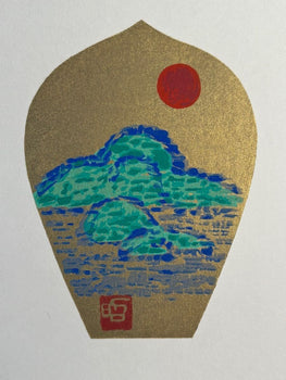 Tomikichiro Tokuriki Sange Japanese Woodblock Print Set Of 6 Flowers & Buddha