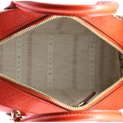 Gucci Bright Top Handle Bag Diamante Leather Small