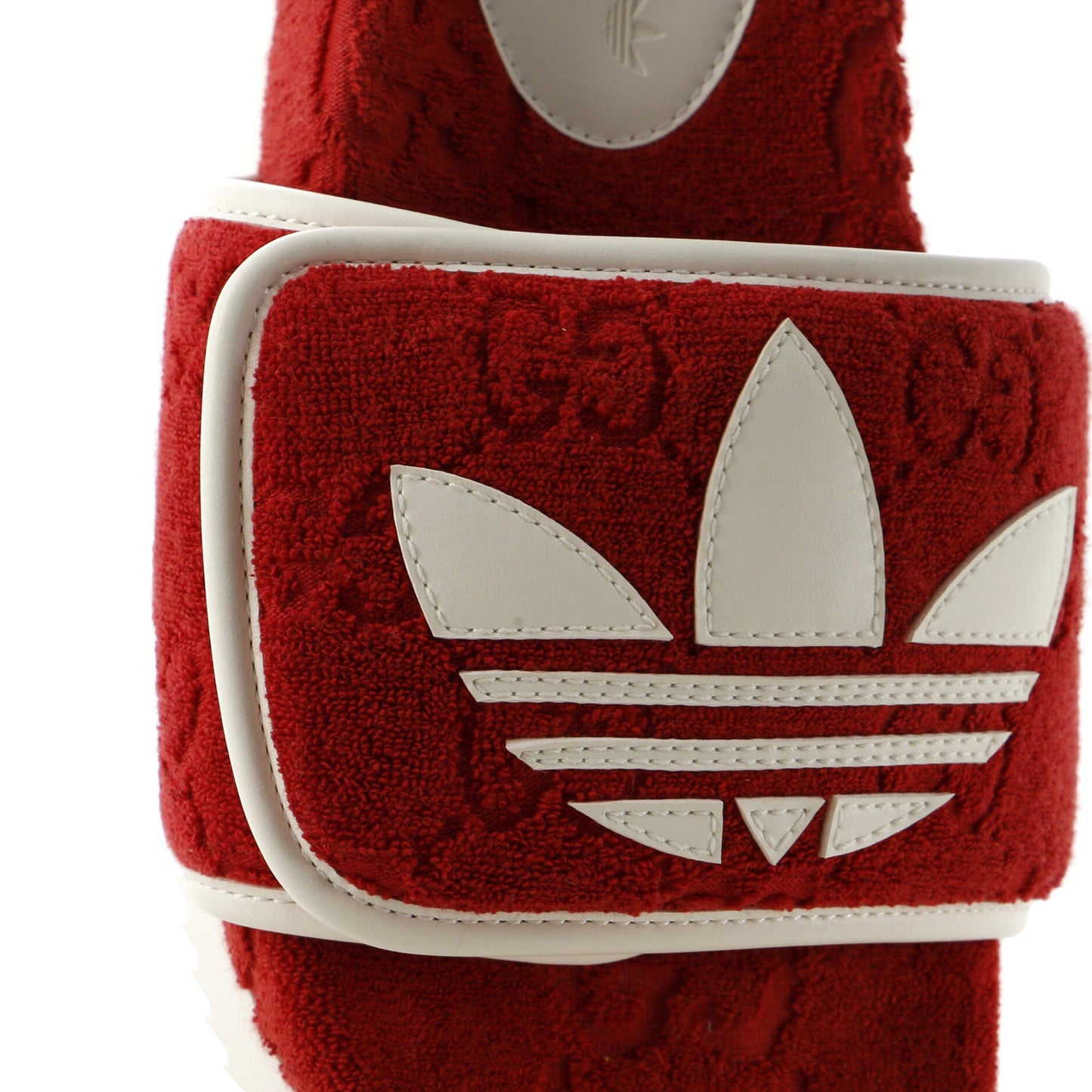 Gucci X Adidas Women'S Platform Slide Sandals Terry Cloth