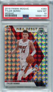 Tyler Herro 2019 Panini Mosaic #280 Psa Gem Mt 10 Card