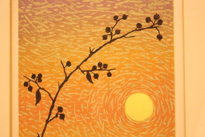 Signed Munenori Makino Sosh?/ Autumn Attire 1981 Japanese Woodblock Print