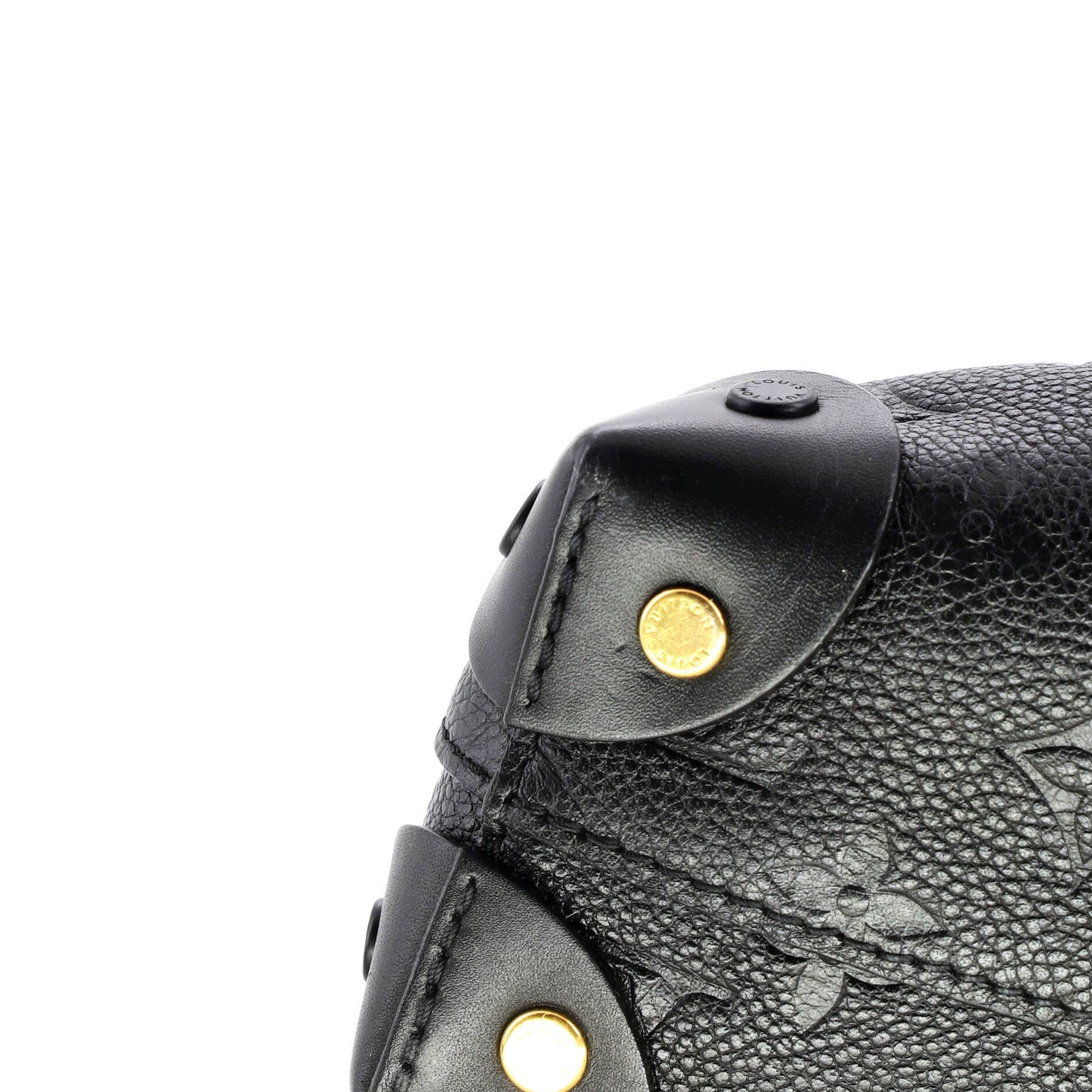 Louis Vuitton Petite Malle Souple Handbag Monogram Empreinte Leather