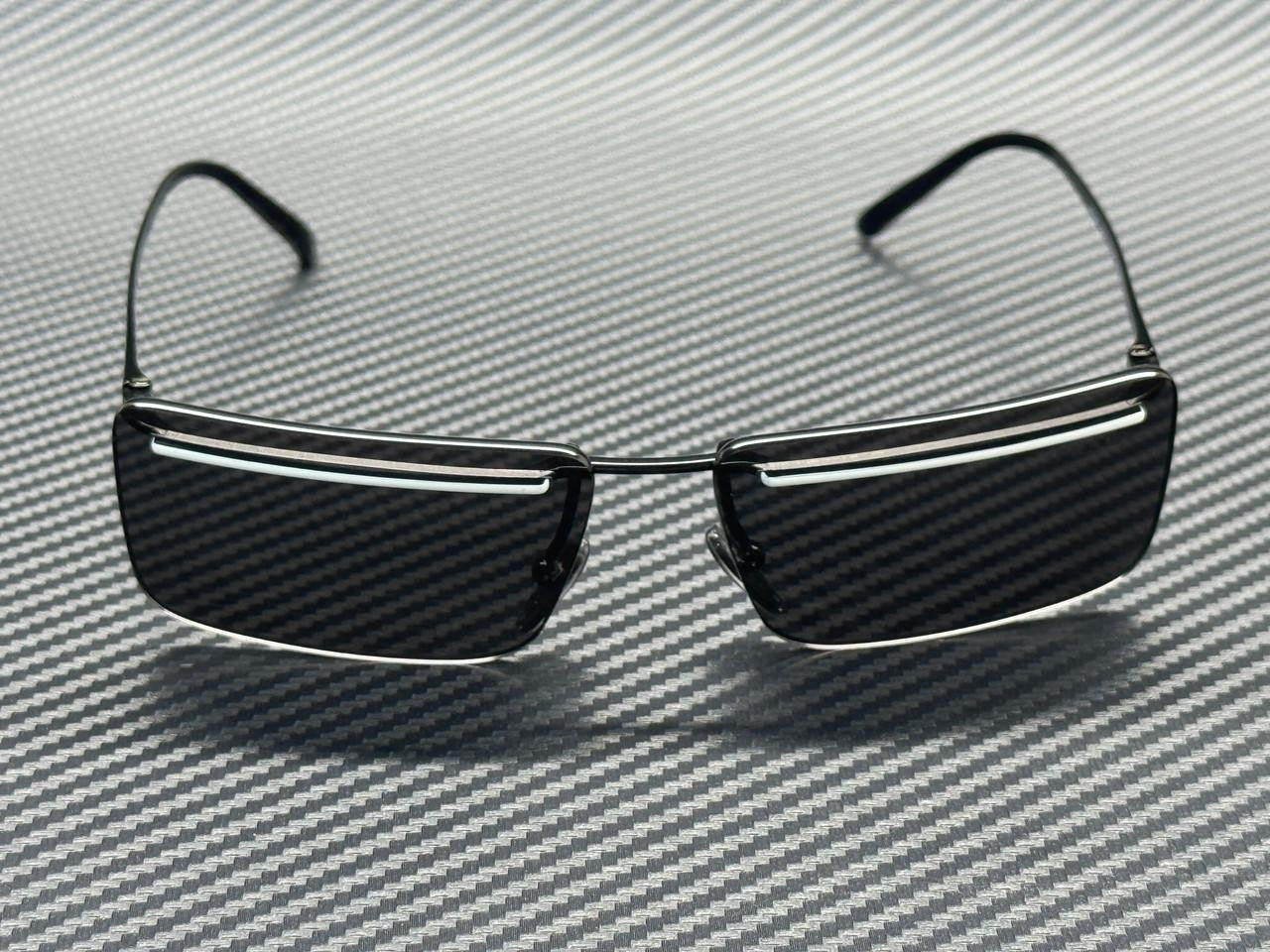PRADA PR C53S YC460T Black White Dark Grey Men's 60 mm Sunglasses