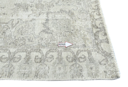 Hand-Knotted Antique Oriental Rug Floral Design