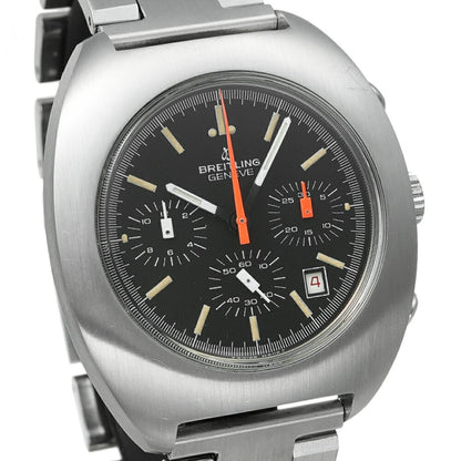 Breitling Long Playing 7103 Black Men'S Used Watch #61330