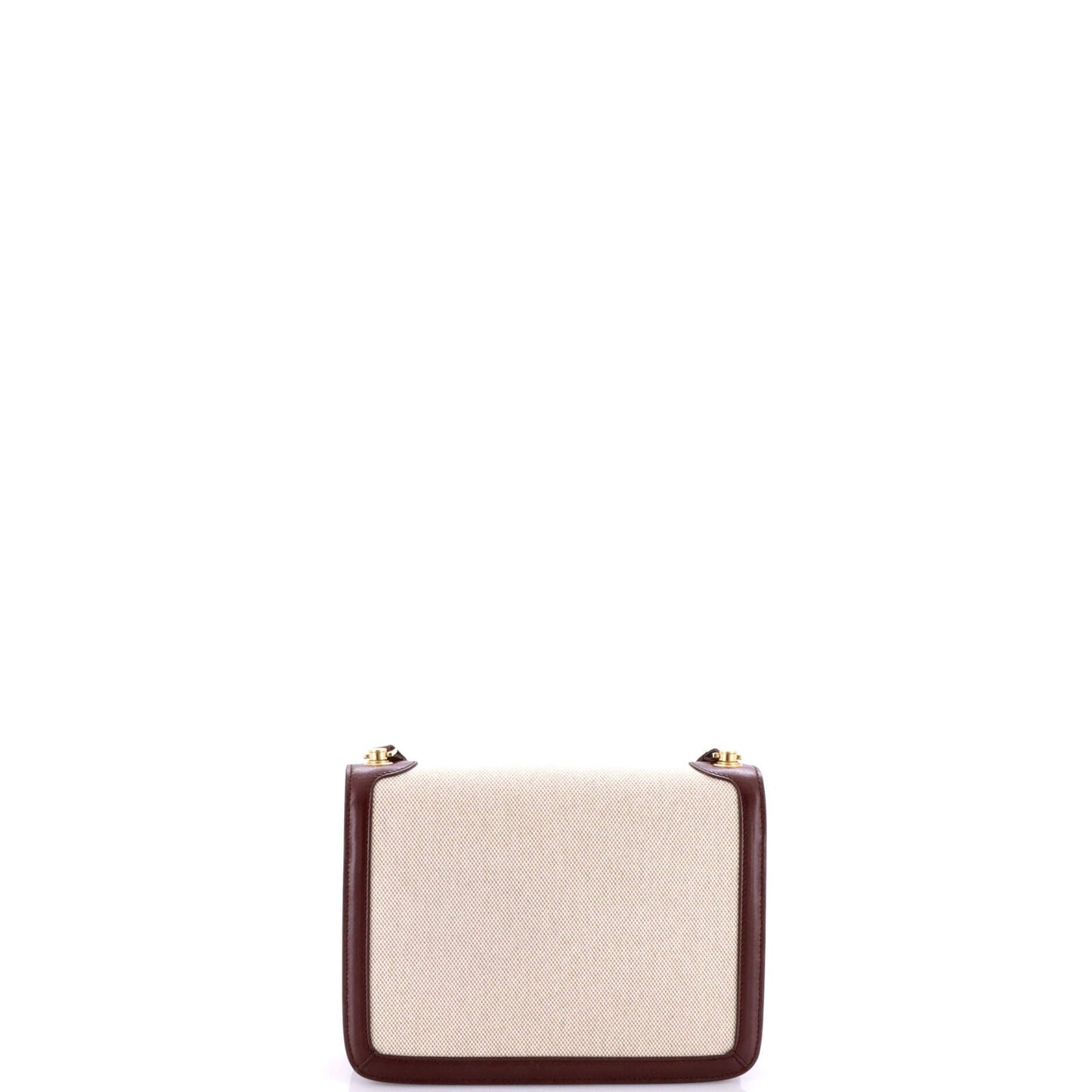 Saint Laurent Carre Satchel Canvas With Leather Medium