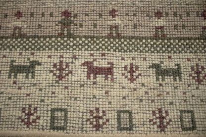 2X3 ft Pair of Hand-Knotted Tribal Plush Gabbeh