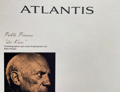 Pablo Picasso Lithograph Coa Signed In Pen Numbered In Pencil Crayon