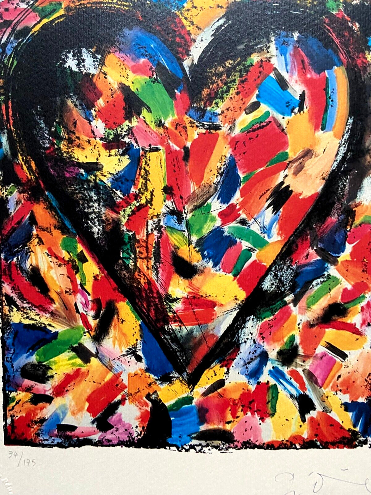 Jim Dine Lithograph Coa Signed Op Numbered 175 Es