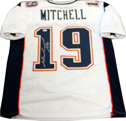 Malcolm Mitchell Autographed New England Patriots Custom White Jersey (Psa)