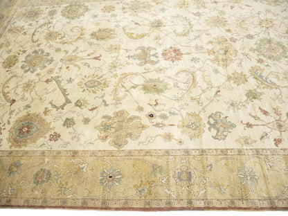 Oriental Floral Carpet Rug Turkish Style Oversized 126X17 Handmade