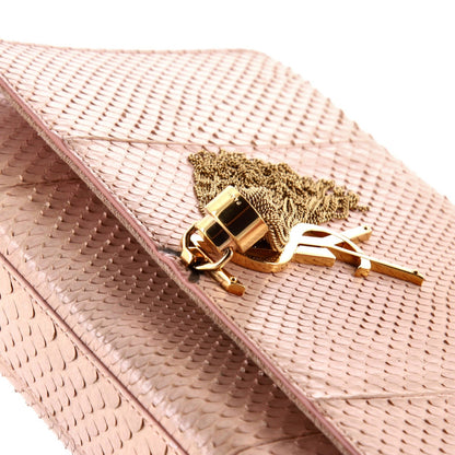 Saint Laurent Classic Monogram Tassel Crossbody Bag Python Medium