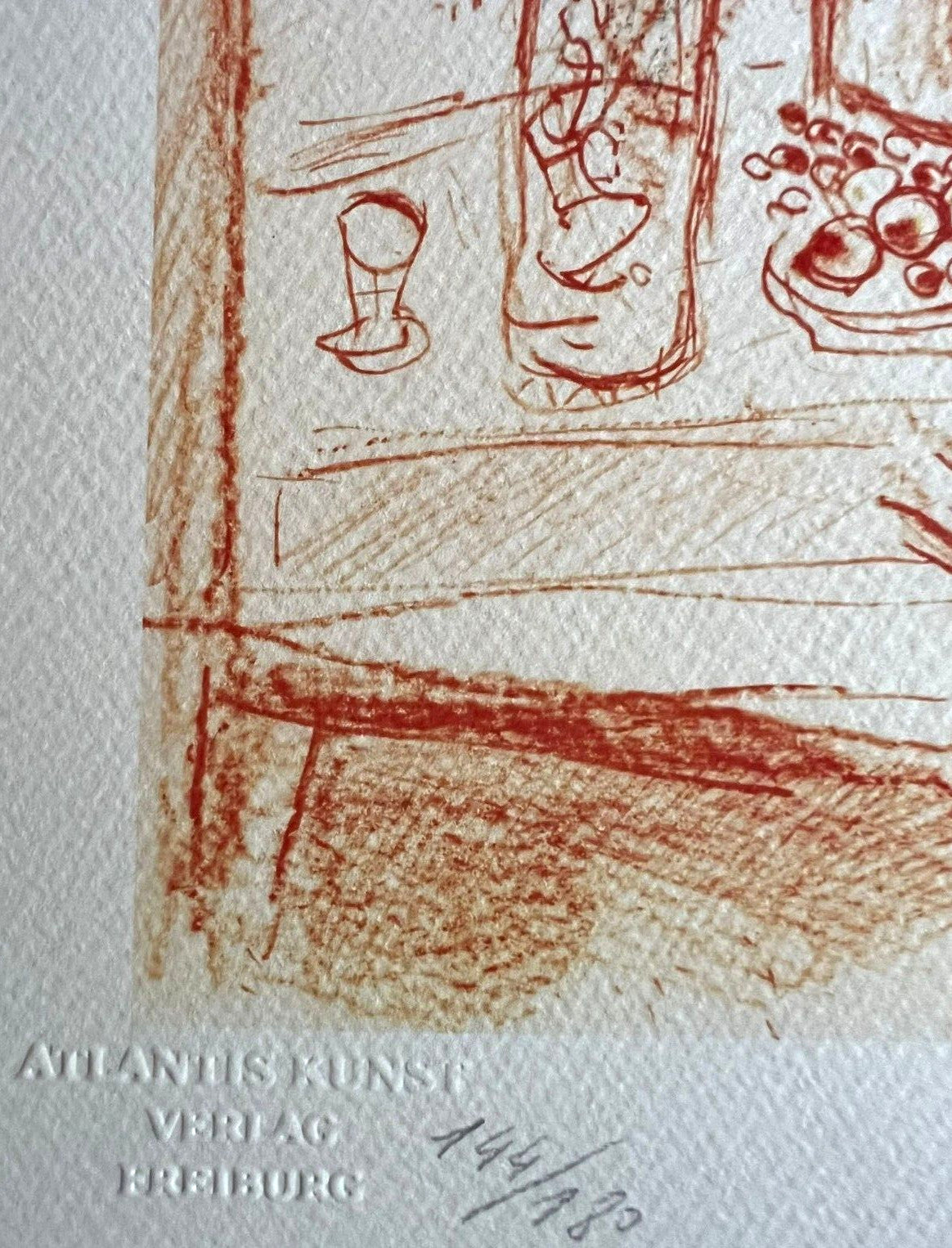 Marc-Chagall Lithograph Hand-Made Coa Original Hand-Signed Pen Numbered-Limited