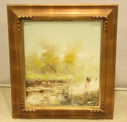 Alfredo Candela Oil Painting "Path After The Rain" Signed Spanish Impressionist