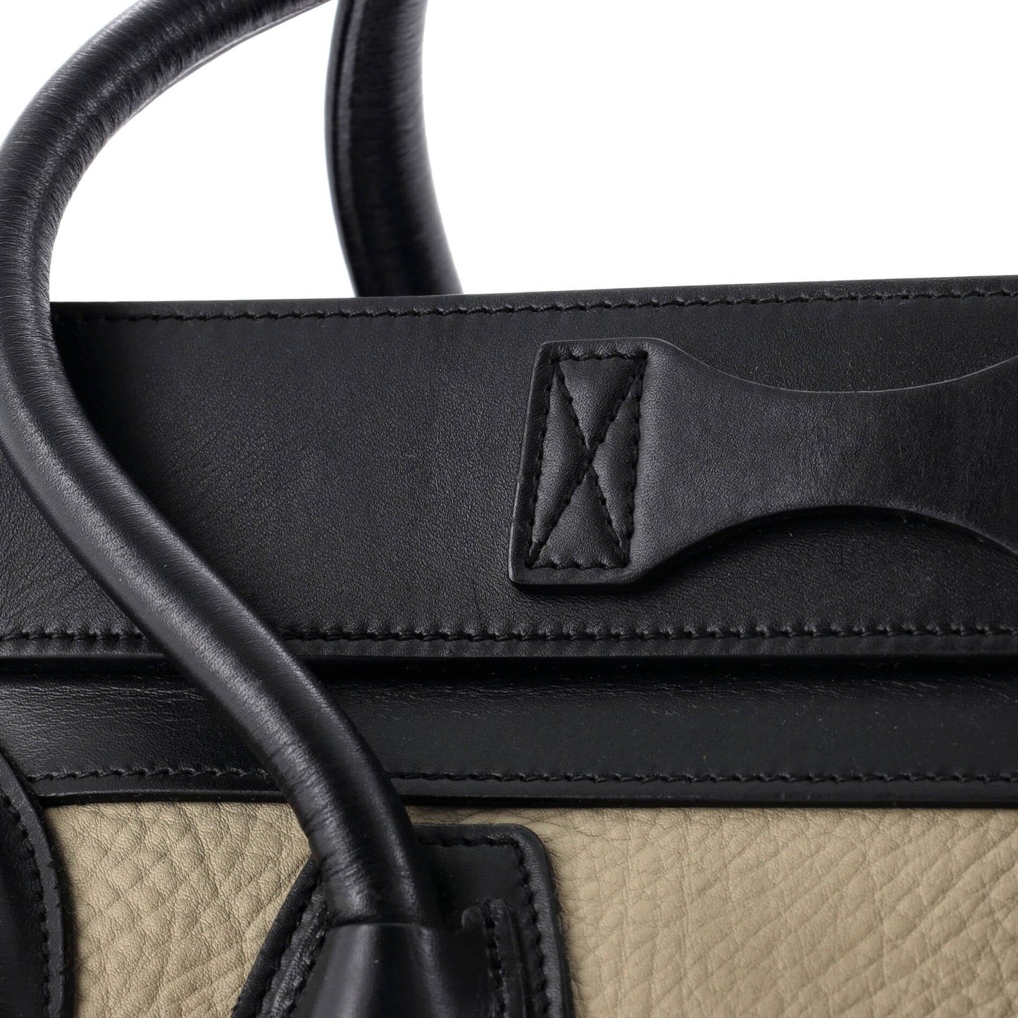 Celine Tricolor Luggage Bag Leather Micro