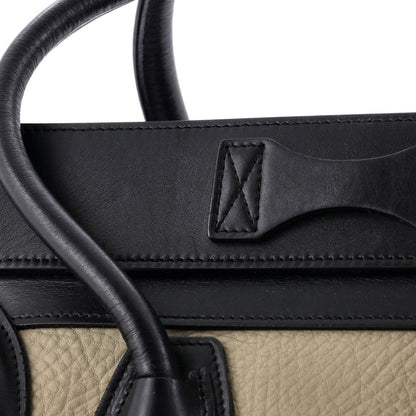 Celine Tricolor Luggage Bag Leather Micro