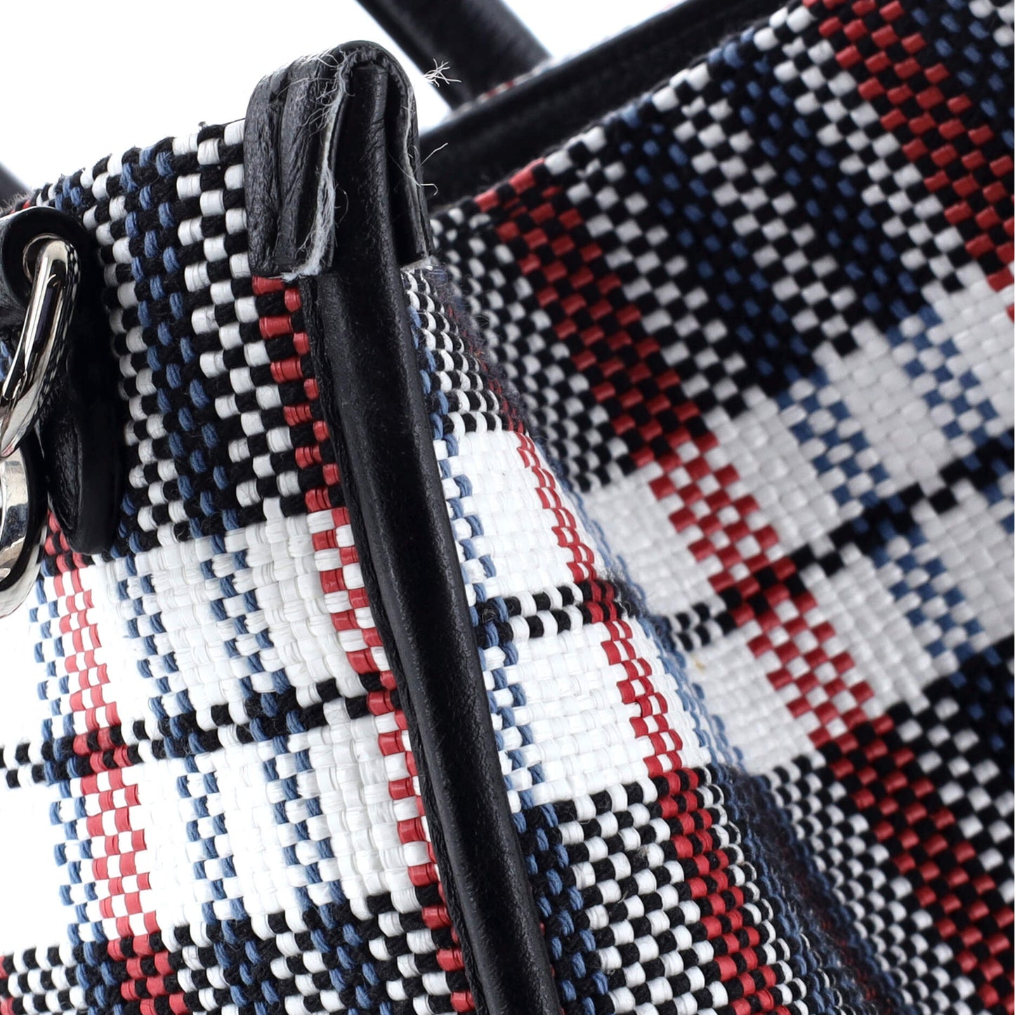 Gucci Iccug Tote Embroidered Faux Raffia Large