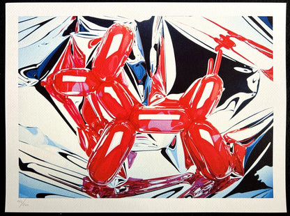 Jeff Koons Lithograph Mori Museum Coa Limited Edition Numbered 200Ex