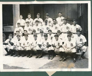 1934 Detroit Tigers Team 6.5X8.5 B/W Wire/Press