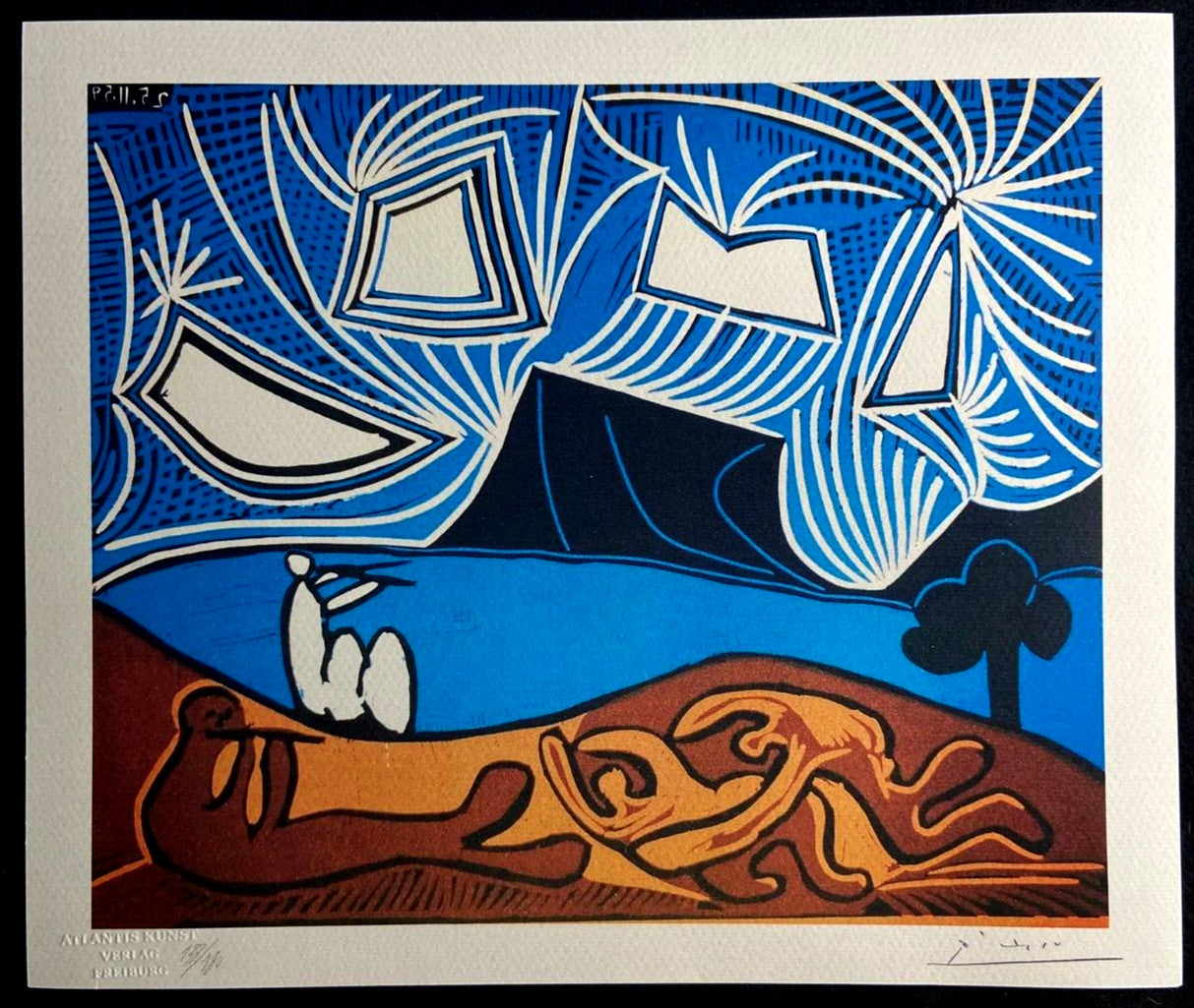 Pablo Picasso Lithograph Coa Signed In Pen