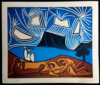 Pablo Picasso Lithograph Coa Signed In Pen