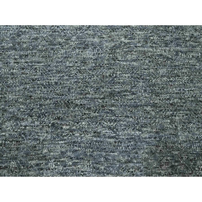 8'3"X10'10" Anchor Gray Salt And Pepper Design Hand Knotted Wool Rug