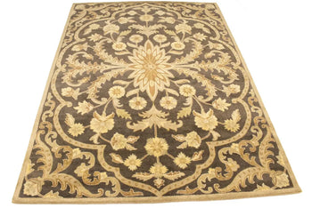 Hand-Tufted Floral Modern Rug Plush Oriental
