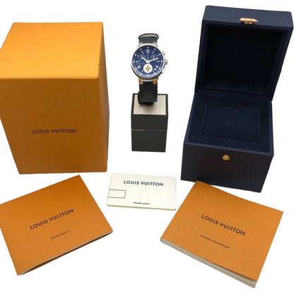 Louis Vuitton Tambour Moon Star Chronograph Qa034 Navy