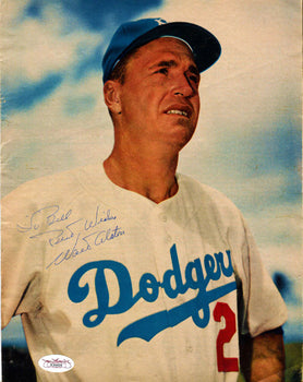 Walter Alston Autographed Jsa Certified Magazine Page