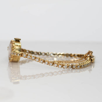 14K Yellow Gold Vintage Swiss Croton Diamond