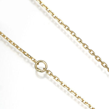 Mikimoto Cable Chain Necklace 43Cm 18K 750 Yellow Gold