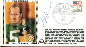 Paul Hornung Autographed August 2, 1986 First Day Cover (Psa)