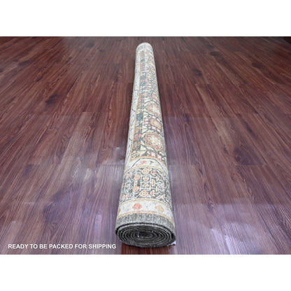 6'1"X9' Brown 14Th Century Mamluk Dynasty Pattern Hand Knotted Wool Rug