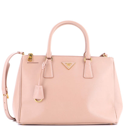 Prada Double Zip Lux Tote Saffiano Leather Medium