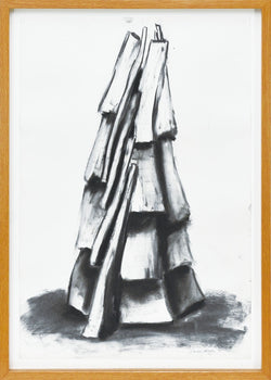David Nash (British 1945) Charcoal On Paper