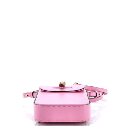 Gucci Bamboo Top Handle Backpack Leather Mini